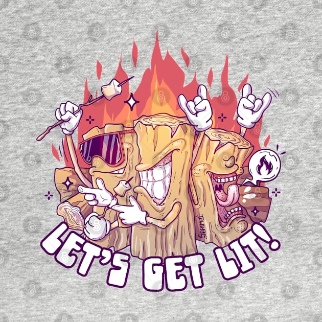 Let's Get Lit! Lit logs campfire by SPIRIMAL